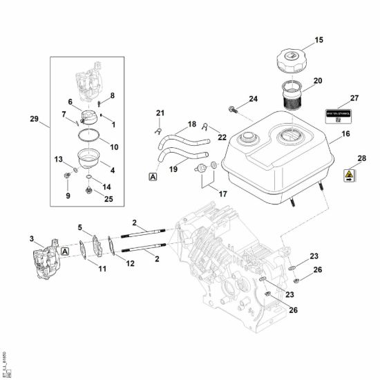 Picture of G - Sistema di alimentazione carburante EHC 700.0 (EHC700-0004)